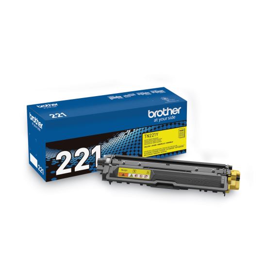 TN221Y Toner, 1,400 Page-Yield, Yellow1