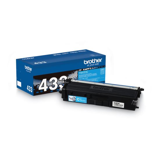 TN433C High-Yield Toner, 4,000 Page-Yield, Cyan1