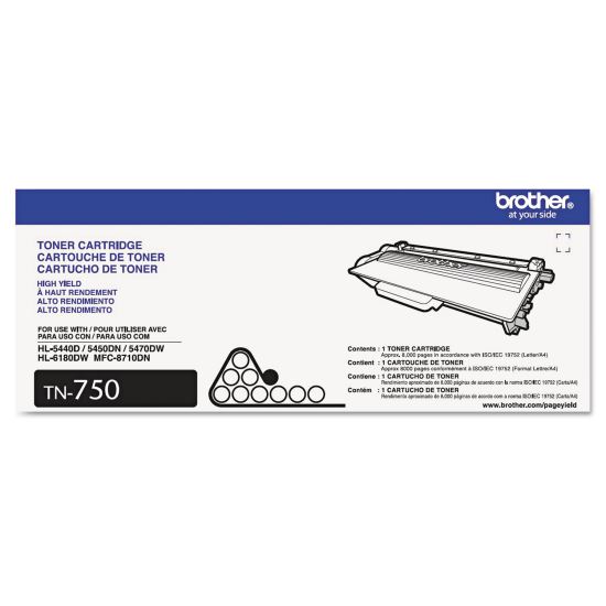 TN750 High-Yield Toner, 8,000 Page-Yield, Black1