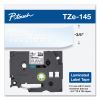 TZe Standard Adhesive Laminated Labeling Tape, 0.7" x 26.2 ft, White on Clear2
