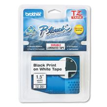 TZe Standard Adhesive Laminated Labeling Tape, 1.4" x 26.2 ft, Black on White1