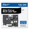TZe Standard Adhesive Laminated Labeling Tape, 0.7" x 26.2 ft, White on Black2