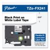 TZe Flexible Tape Cartridge for P-Touch Labelers, 0.7" x 26.2 ft, Black on White2