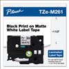 TZe Standard Adhesive Laminated Labeling Tape, 1.4" x 26.2 ft, Black on Matte White1