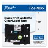 TZe Standard Adhesive Laminated Labeling Tape, 1.4" x 26.2 ft, White on Matte Clear1