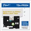 TZe Premium Laminated Tape, 0.94" x 26.2 ft, Gold on White2