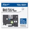 TZe Extra-Strength Adhesive Laminated Labeling Tape, 0.47" x 26.2 ft, Black on White2