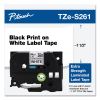 TZ Extra-Strength Adhesive Laminated Labeling Tape, 1.4" x 26.2 ft, Black on White2