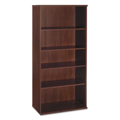 Series C Collection Bookcase, Five-Shelf, 35.63w x 15.38d x 72.78h, Hansen Cherry1
