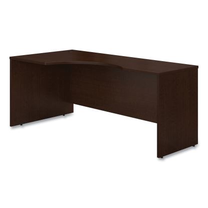Series C Collection Bow Front Desk, 71.13" x 36.13" x 29.88", Hansen Cherry/Graphite Gray1