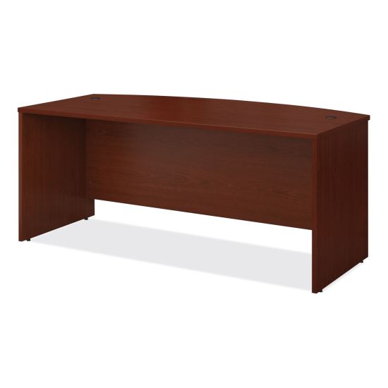 Series C Collection Bow Front Desk, 71.13" x 36.13" x 29.88", Mahogany1