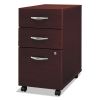 Series C Mobile Pedestal File, Left or Right, 3-Drawers: Box/Box/File, Legal/Letter/A4/A5, Mahogany, 15.75" x 20.25" x 27.88"2