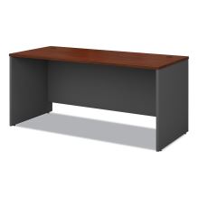 Series A Collection Workstation Desk, 47.63" x 26.88" x 29.88", Natural Cherry/Slate Gray1