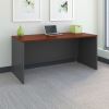 Series A Collection Workstation Desk, 47.63" x 26.88" x 29.88", Natural Cherry/Slate Gray2