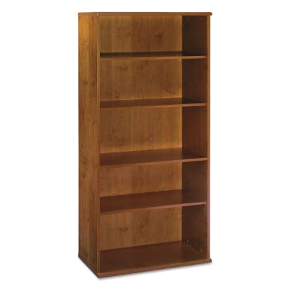 Series C Collection Bookcase, Five-Shelf, 35.63w x 15.38d x 72.78h, Natural Cherry1