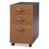 Series C Mobile Pedestal File, Left/Right, 3-Drawers: Box/Box/File, Legal/Letter/A4/A5, Cherry/Gray, 15.75" x 20.25" x 27.88"2