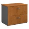 Series C Lateral File, 2 Legal/Letter/A4/A5-Size File Drawers, Natural Cherry/Graphite Gray, 35.75" x 23.38" x 29.88"1