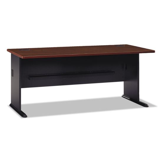 Series A Collection Workstation Desk, 71.63" x 26.88" x 29.88", Hansen Cherry/Galaxy1