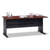 Series A Collection Workstation Desk, 71.63" x 26.88" x 29.88", Hansen Cherry/Galaxy2