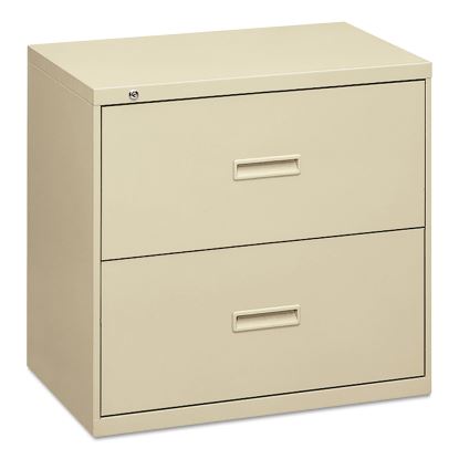 400 Series Lateral File, 2 Legal/Letter-Size File Drawers, Putty, 36" x 18" x 28"1