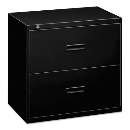 400 Series Lateral File, 2 Legal/Letter-Size File Drawers, Black, 36" x 18" x 28"1