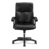 HVL151 Executive High-Back Leather Chair, Supports Up to 250 lb, 17.75" to 21.5" Seat Height, Black2