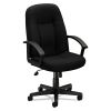 HVL601 Series Executive High-Back Chair, Supports Up to 250 lb, 17.44" to 20.94" Seat Height, Black1