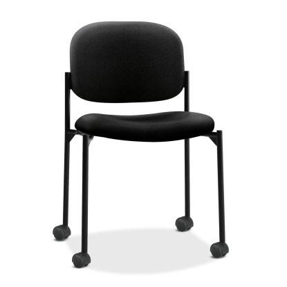 VL606 Stacking Guest Chair without Arms, Supports Up to 250 lb, Black1