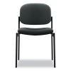 VL606 Stacking Guest Chair without Arms, Supports Up to 250 lb, Charcoal Seat/Back, Black Base2