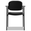 VL616 Stacking Guest Chair with Arms, Supports Up to 250 lb, Black2