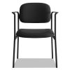 VL616 Stacking Guest Chair with Arms, Supports Up to 250 lb, Black2