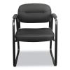 HVL653 Leather Guest Chair, 22.25" x 23" x 32", Black2