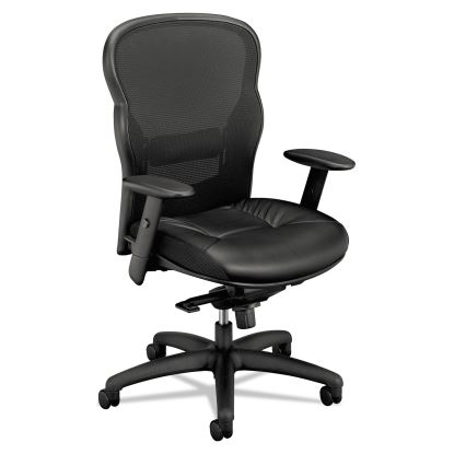 Wave Mesh High-Back Task Chair, Supports Up to 250 lb, 19.25" to 22" Seat Height, Black1