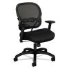 Wave Mesh Mid-Back Task Chair, Supports Up to 250 lb, 18" to 22.25" Seat Height, Black1