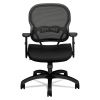 Wave Mesh Mid-Back Task Chair, Supports Up to 250 lb, 18" to 22.25" Seat Height, Black2