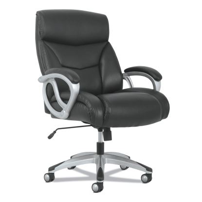 3-Forty-One Big and Tall Chair, Supports Up to 400 lb, 19" to 22" Seat Height, Black Seat/Back, Chrome Base1