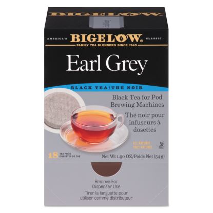 Earl Grey Black Tea Pods, 1.90 oz, 18/Box1