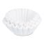 Commercial Coffee Filters, 32 Cup Size, Flat Bottom, 50/Cluster, 10 Clusters/Pack1