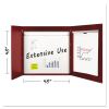 Conference Cabinet, Porcelain Magnetic, Dry Erase, 48 x 48, Cherry1