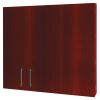 Conference Cabinet, Porcelain Magnetic, Dry Erase, 48 x 48, Cherry2