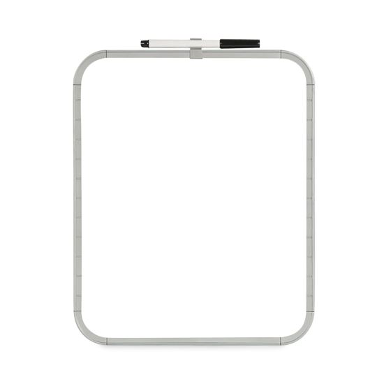 Magnetic Dry Erase Board, 11 x 14, White Plastic Frame1