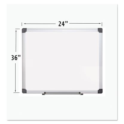 Porcelain Value Dry Erase Board, 24 x 36, White, Aluminum Frame1