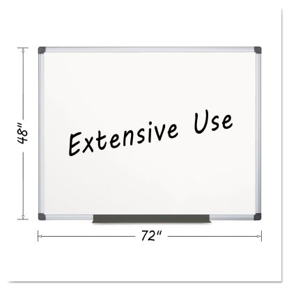 Porcelain Value Dry Erase Board, 48 x 72, White, Aluminum Frame1