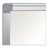 Earth Dry Erase Board, White/Silver, 48 x 962