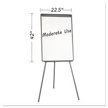 Basic Tripod Melamine Presentation Easel, 22.5 x 42, White/Black1