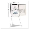Tripod Extension Bar Magnetic Dry-Erase Easel, 39" to 72" High, Black/Silver2