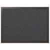 Designer Fabric Bulletin Board, 24 x 18, Black Fabric/Black Frame2