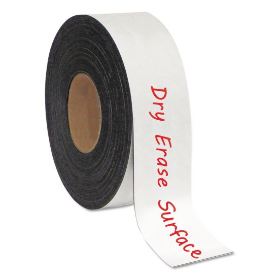 Dry Erase Magnetic Tape Roll, White, 2" x 50 Ft.1