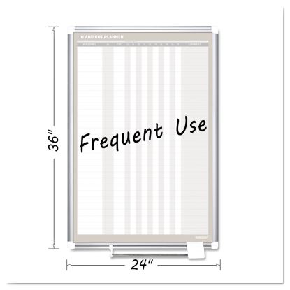 In-Out Magnetic Dry Erase Board, 24x36, Silver Frame1