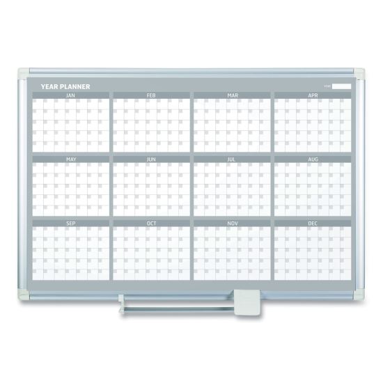 12 Month Year Planner, 36x24, Aluminum Frame1